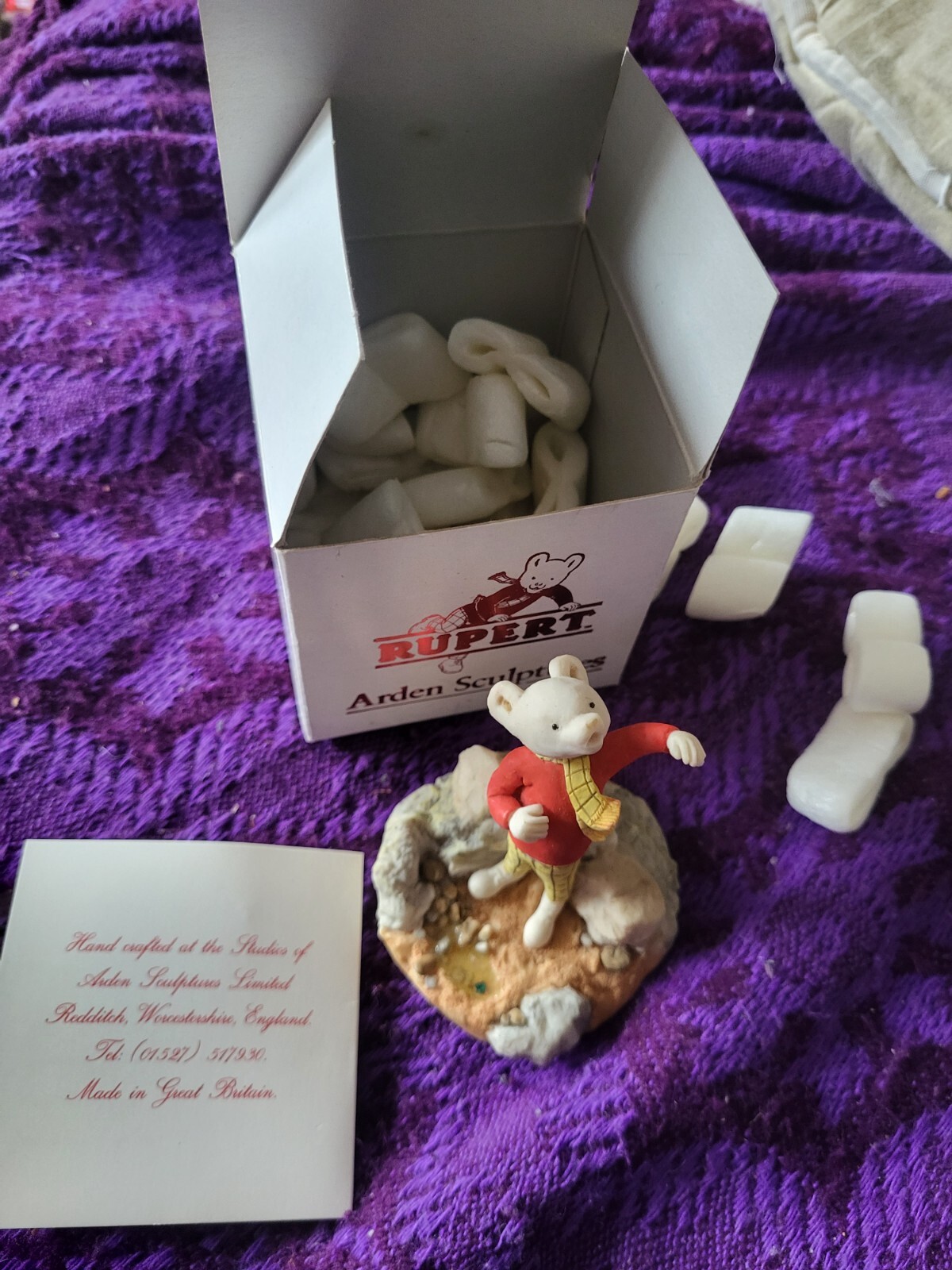 Rupert Bear Figurine Arden Sculptures With COA Boxed eBay