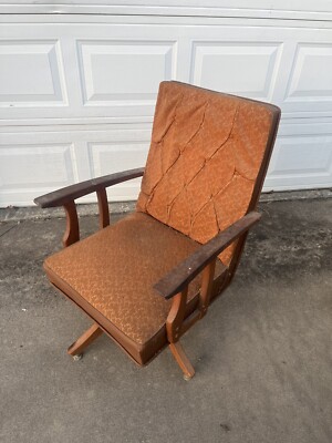 Vintage Mid Century 60s 70s Swivel Rocker Lounge Chair | eBay