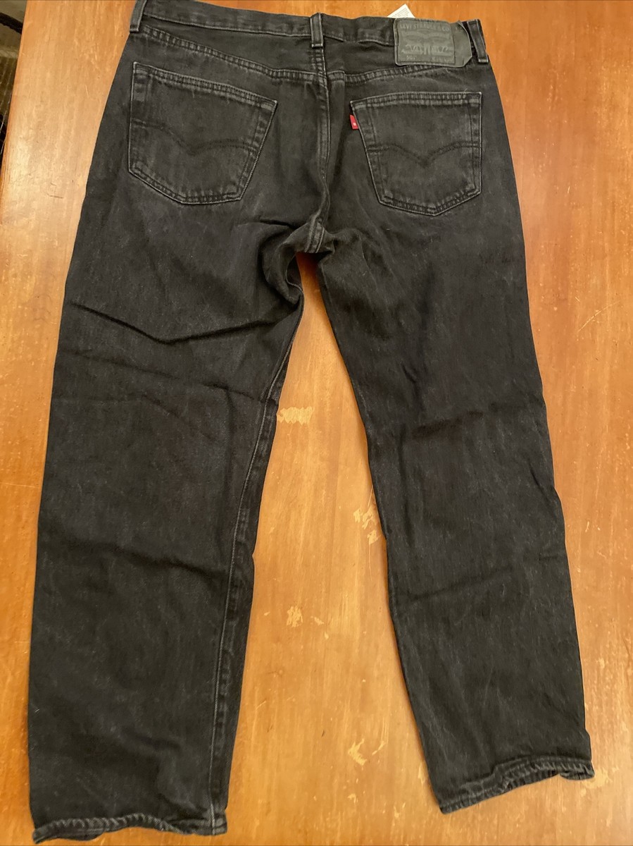 LEVIS 501 Denim Button Fly Straight Fit Black Label Mens tag 36X30