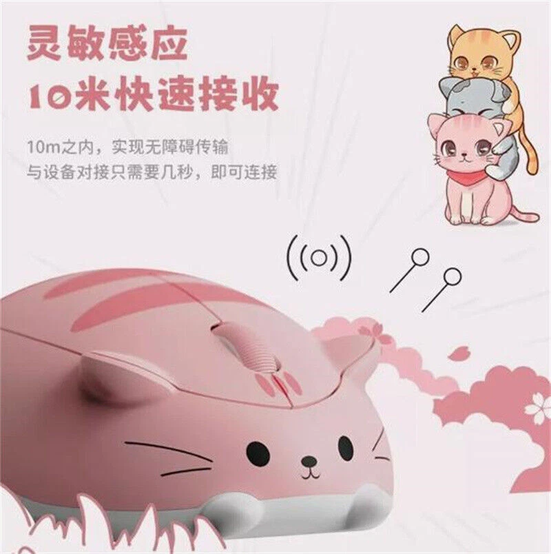 AKKO Official Cat Wireless Mouse Portable 2.4G Computer Laptop Mouse Mice Girls - Image 3 of 4