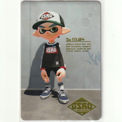 Zekko SPLATOON Wafer Sticker S-03 Zekko 2016 BANDAI Nintendo Japanese Games ...