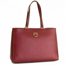 NWT $378 FURLA BELVEDERE Tote M Ciliegia D 1026458 wine cherry