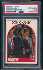 1989-90 Hoops #123 Don Chaney signed auto autograph PSA/DNA centered swsw6