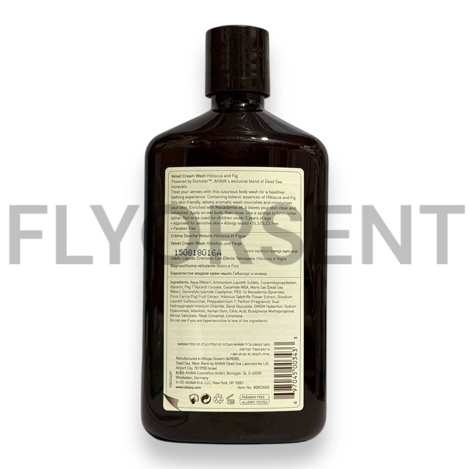 AHAVA MINERAL TERCIOPELO BOTÁNICO CREMA GEL DE BAÑO PIÑA Y MELOCOTÓN 17 OZ / 500 ML NUEVO Foto 2 de 2