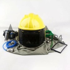 NEW AIR FED Sandblast Helmet Sand Blast Hood Shotblasting w/ 3IN1 Stage Filter