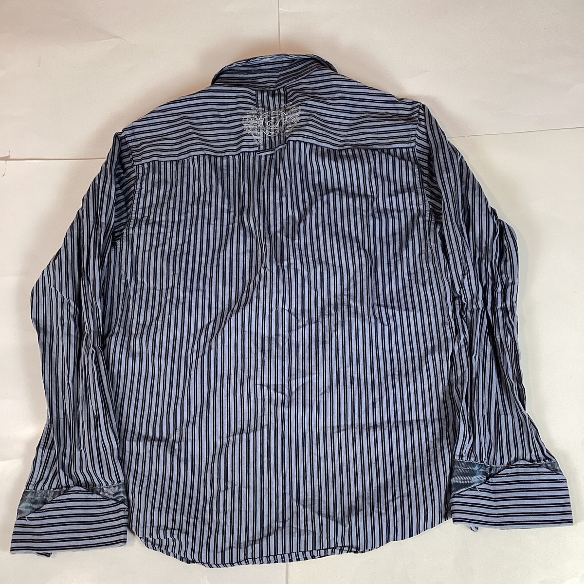 english laundry dress shirts christopher wicks English Laundry Christopher Wicks Dress Shirt Flip Cuff Men's 16.5 32/33 Blue