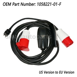 OEM US to EU Connector Charger Cable Adapter 1058221-01-F for Tesla