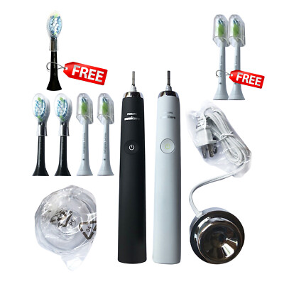 Philips Sonicare DeepClean 2x Brush Head Kit w/ FREE Head |White/Black | w/o Box