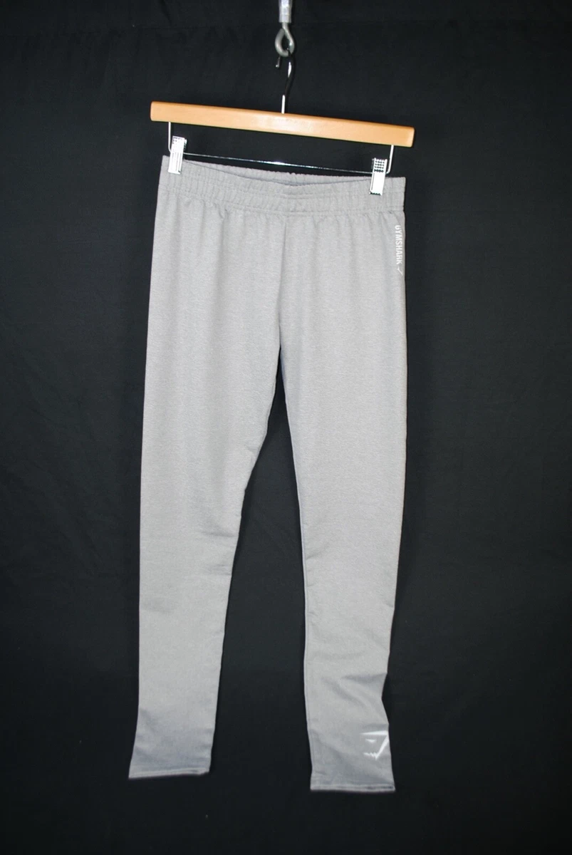 Womens GymShark Gym Shark Ladies Athletic Gym Pants Leggings Sweatpants  Grey M