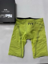 Men's TYR Venzo Battle Born - Yellow Neon-  Size 28 - w Box Like N - Retail 450