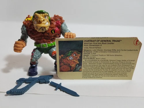 General Traag Figure Teenage Mutant Ninja Turtles 1989 Near Complete Vintage