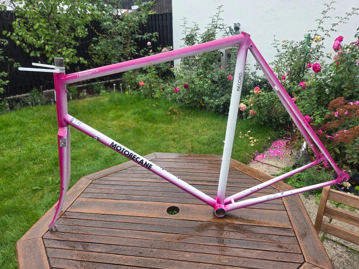 MOTOBECANE RECORD Rennrad Rahmen Set. Columbus CHROMOR Stahl 26,0 Sattelstütze