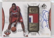 2008 SP Authentic Rookie Authentics 237/499 DeAndre Jordan #121 Patch Auto 1bz3