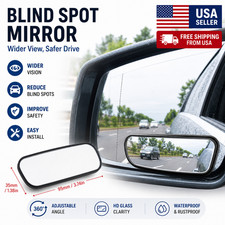 2pcs Blind Spot Mirrors Wide Angle Safer Driving Convex Rear View Mirror 2pcs Blind Spot Mirrors Wide Angle Safer Driving Convex Rear View Mirror