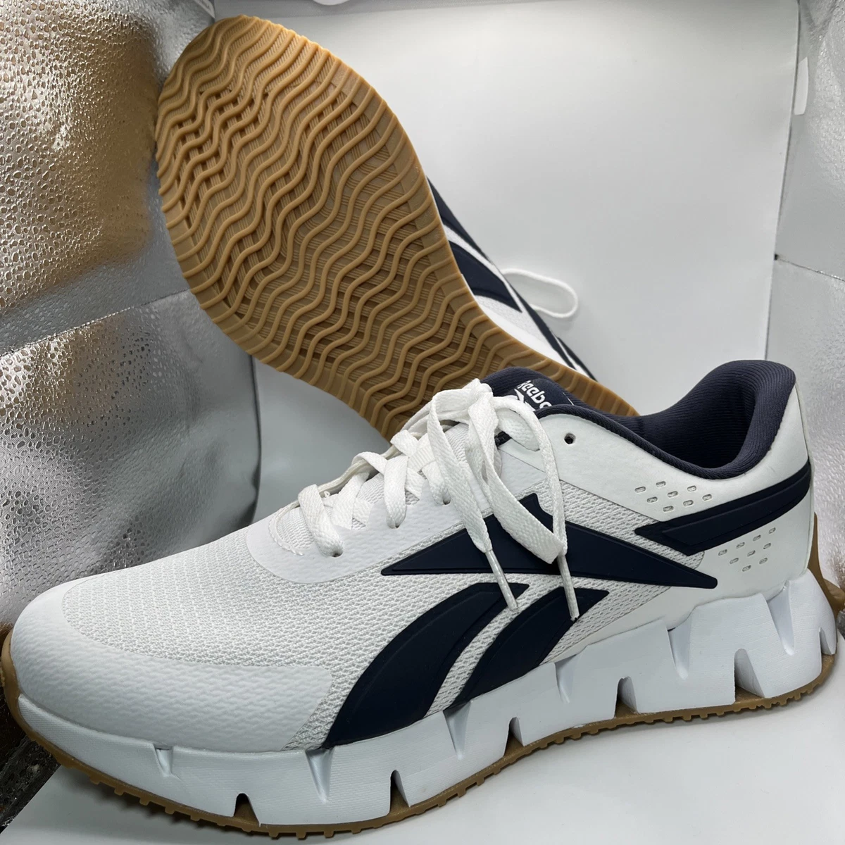 Reebok Zig Dynamica 2.0 CL White Vector Navy for Sale