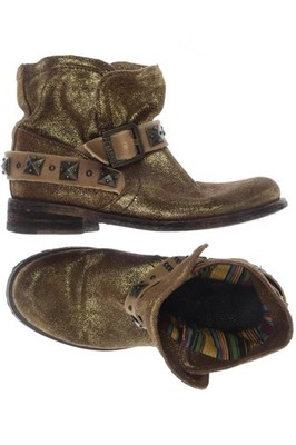 felmini Stiefelette Damen Ankle Boots Booties Gr. 38 Gold #sq3jaof