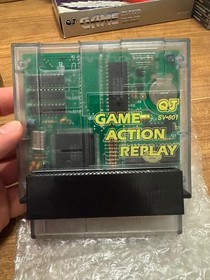 QJ video Game Action Replay SV-801 w/ Original Box NES Nintendo RARE vintage