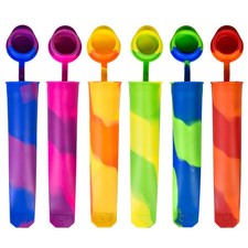 Ozera 6 Pack Silicone Popsicles Molds, Multicolor Baby One Size,