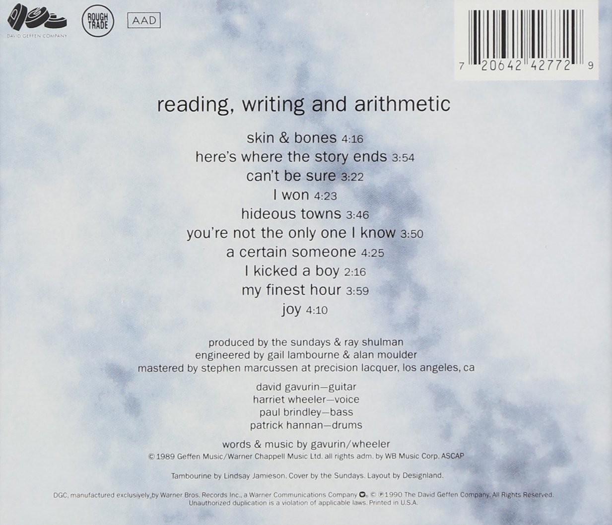 Sundays Reading, Writing, And Arithmetic (CD)