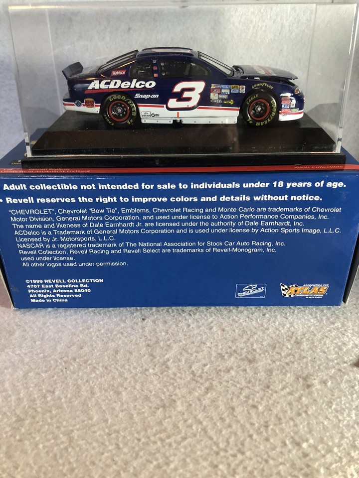Dale Earnhardt Sr. LE #3 AC Delco 1997 Chevrolet Monte Carlo 1:24 Diecast Car Pr