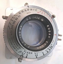 Kodak Ektar 105mm F3.7 Lens/Graphic Flash Supermatic Shutter/Excel Condition