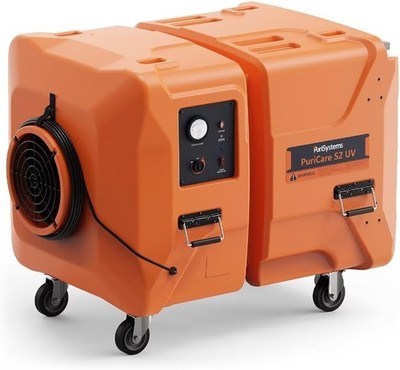 PURISYSTEMS 2000 CFM Industrial Air Scrubber UV-C & Ionizer 3 Stage Air Filtr