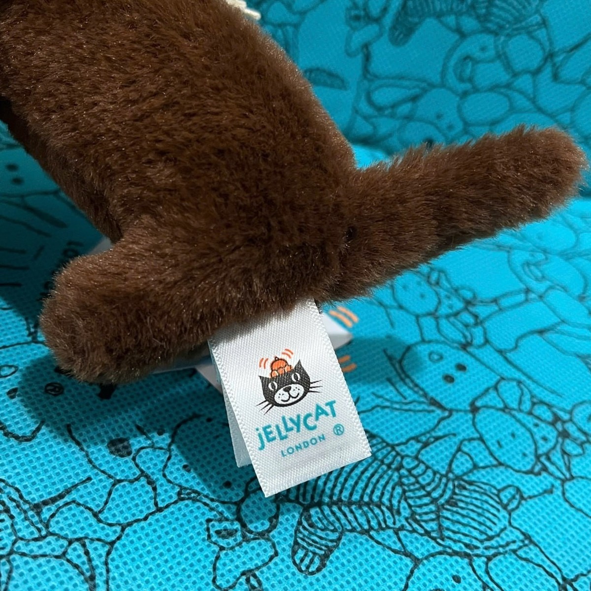 Jellycat Otto Sausage Dog Bag Charm Keychain Plush Toy Cute Gift