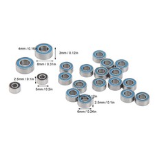 Image of 20PCS RC Ball Bearing Steel RC Ball Bearing Kit Wheel Hub Double Rubber Sealed