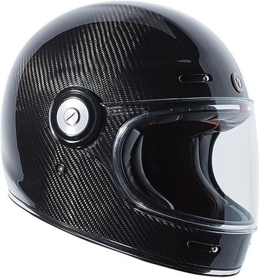 NEW TORC T1 NEWPORT RETRO CARBON Motorcycle Street Helmet Gloss Black Size Large