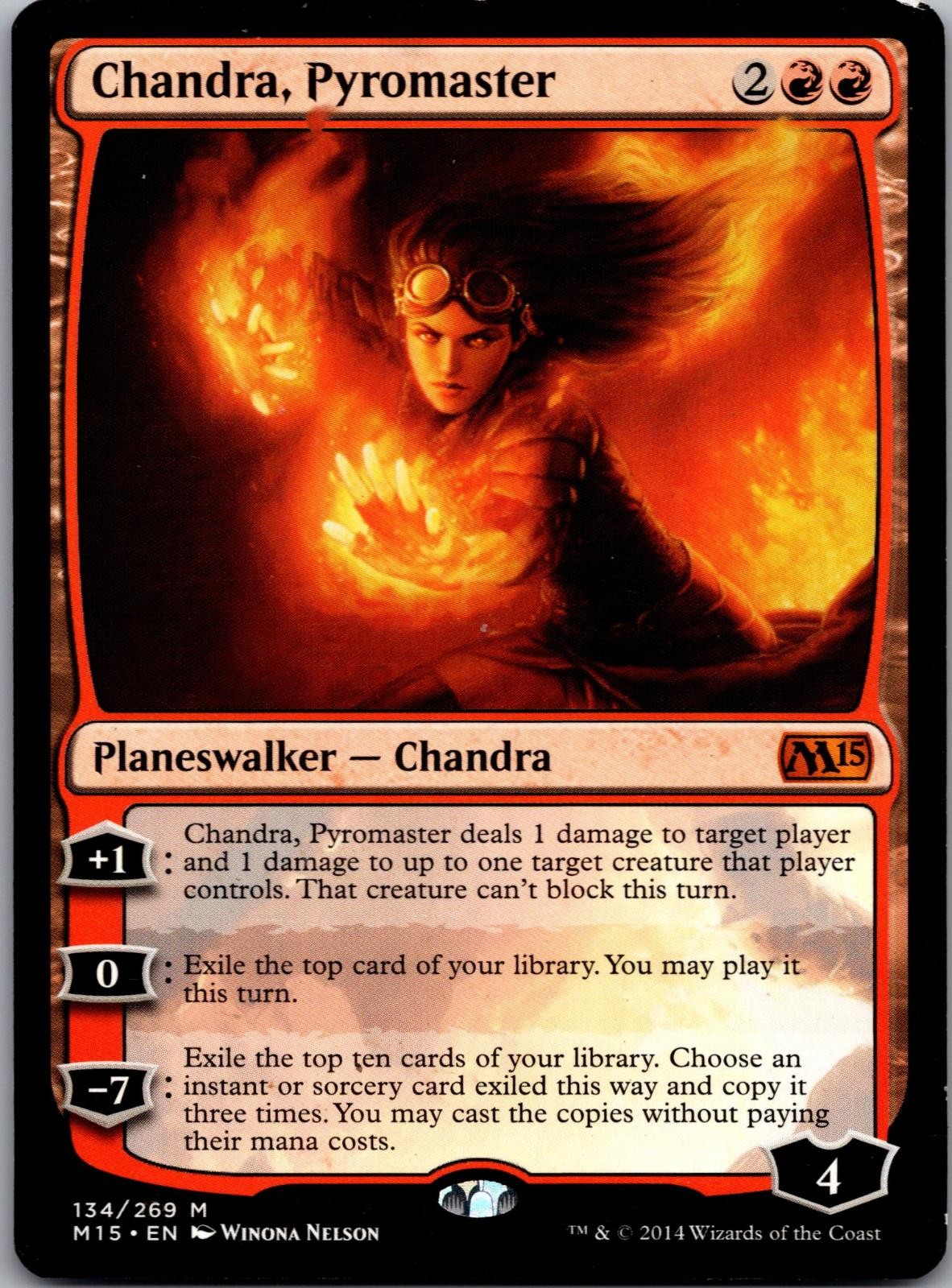 Chandra, Pyromaster 134 Mythic Magic 2015 (M15) Magic: The Gathering LP