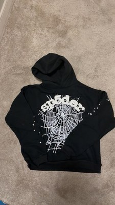Sp5der OG Web Hoodie  Black  Size - Medium