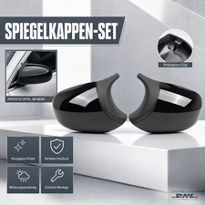 Zweist�ckige Spiegelkappen Horn M-Optik Hochglanz f�r BMW E90 E91 E92 E93