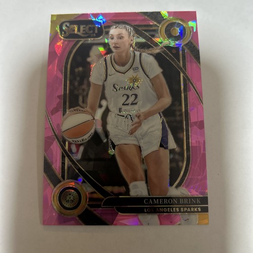2025 Panini Select WNBA CAMERON BRINK #209 Courtside SP PINK ICE PRIZM SPARKS