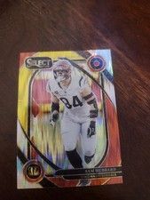 2024 Panini Select - Club Level Sam Hubbard #292 Red & Yellow Shock Prizm