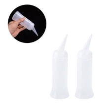 5 Pcs Plastic Hairdressing Scale Applicator Bottles 150 ml Perm Tinting Tools
