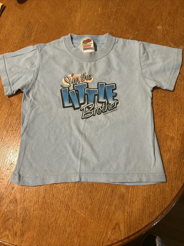 Vintage 1990S I'm The Little Brother T-Shirt Size 2/4.