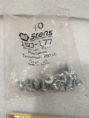 NOS Stens 150-177 Starter Bolt Replaces Tecumseh 29716 (Quantity 10)