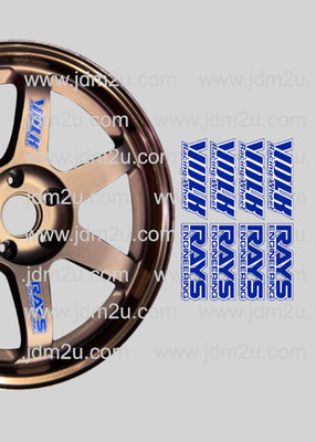 Replacement Wheels Decals Volk Racing Rays Te37 Design Rims