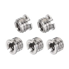 1/4" Female to 3/8" Male Conversion Screw Adapter 0.24" Height 5pcs