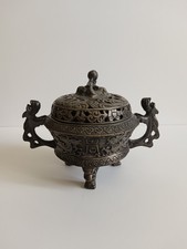 brûle parfum asiatique en bronze