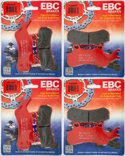 EBC X Series Front + Rear 4 Sets Brake Pads for CAN AM Maverick X3 (All X3)