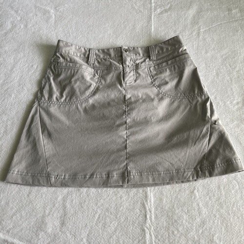 Athleta Skort Womens Dipper Size 6 Nylon Spandex Athletic Activewear Snap Button