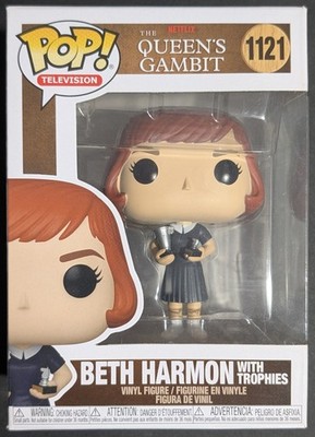 Funko Pop! Beth Harmon with Trophies #1121 - Queen's Gambit - See Pics