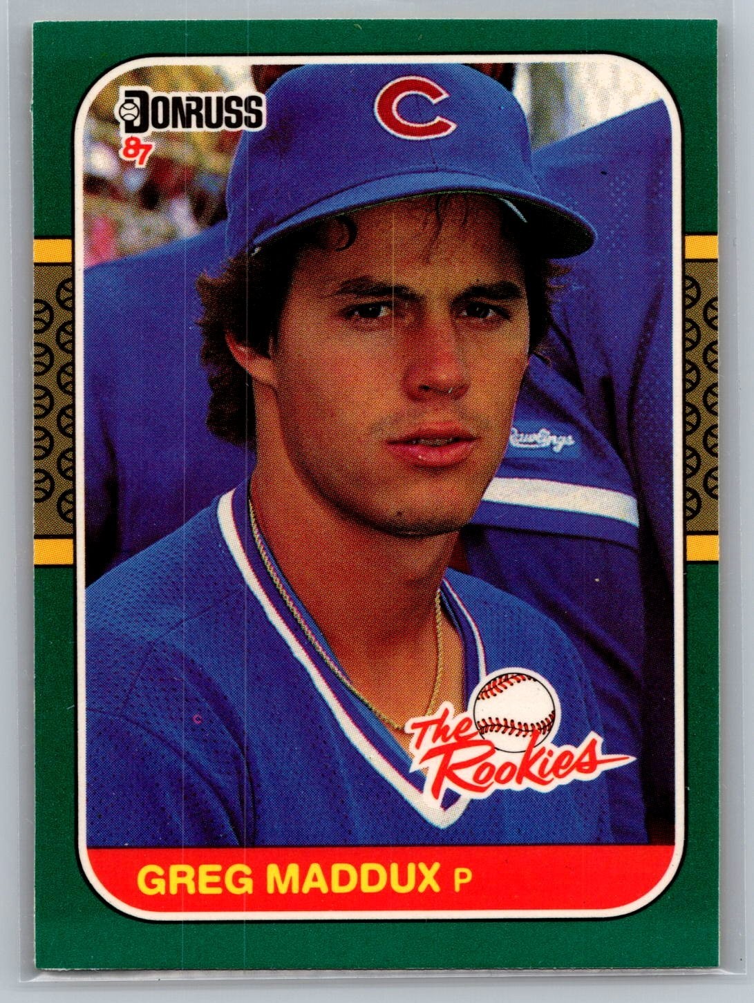 1987 Donruss The Rookies - Greg Maddux #52 (RC) - HOF NM
