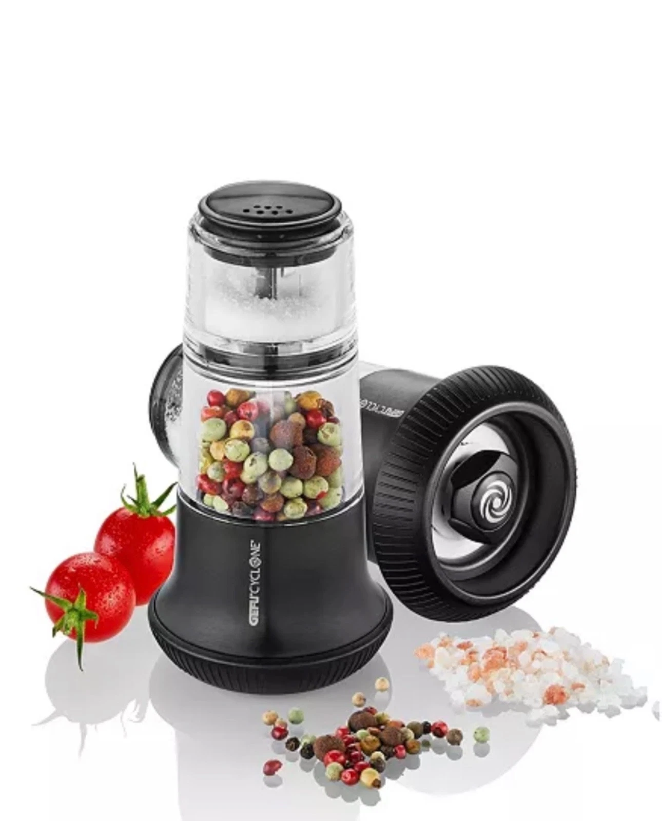 New GEFU Pepper Mill & Salt Shaker X-Plosion 34623 Stainless Steel NIB