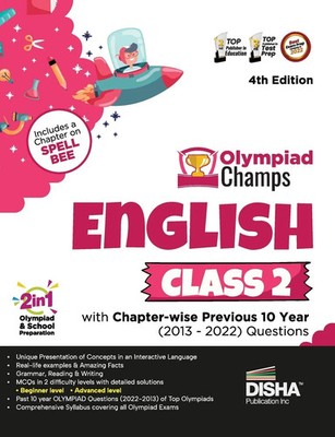 Olympiad Champs English Class 2 with Chapter-wise Previous 10 Year (2013 -...