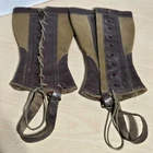 Vintage WW1 WW2 Military Canvas Leather Boot Gators Covers