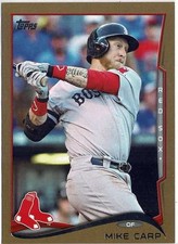 2014 Topps Mike Carp (Red Sox) Gold Parallel /2014 Card No. 11