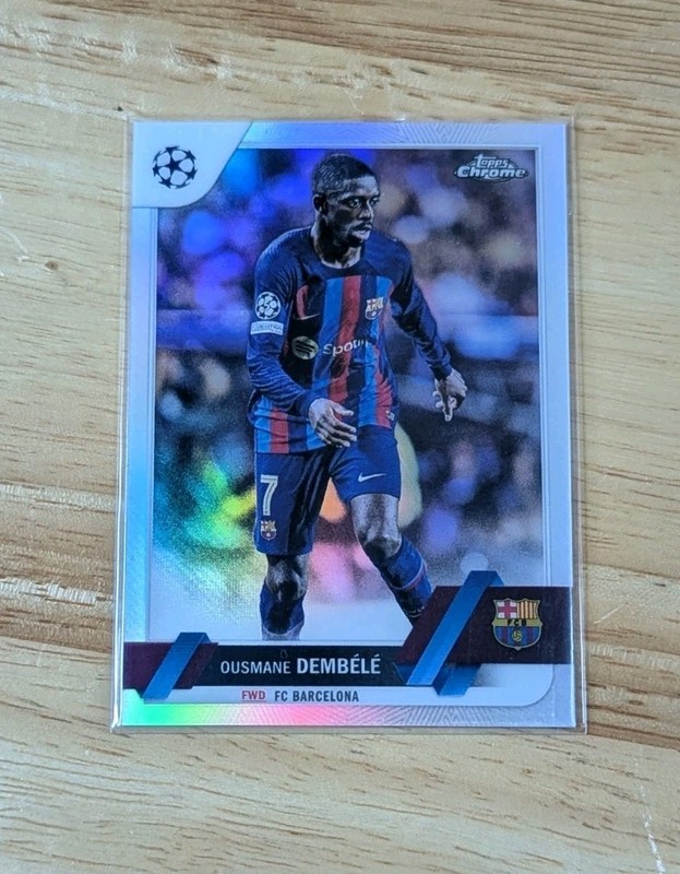 2022-23 Topps Chrome UEFA Club Competitions Ousmane Dembélé Refractor #98 France