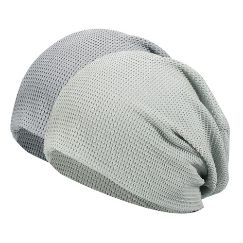2Pcs Cooling Skull Cap Helmet Liner Sweat Wicking Cap Dark Blue/Gray